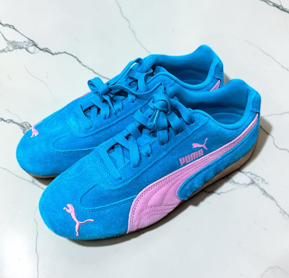 Puma Women’s Speedcat Suede Blue Pink Gum Sneakers Shoes Size 7.5